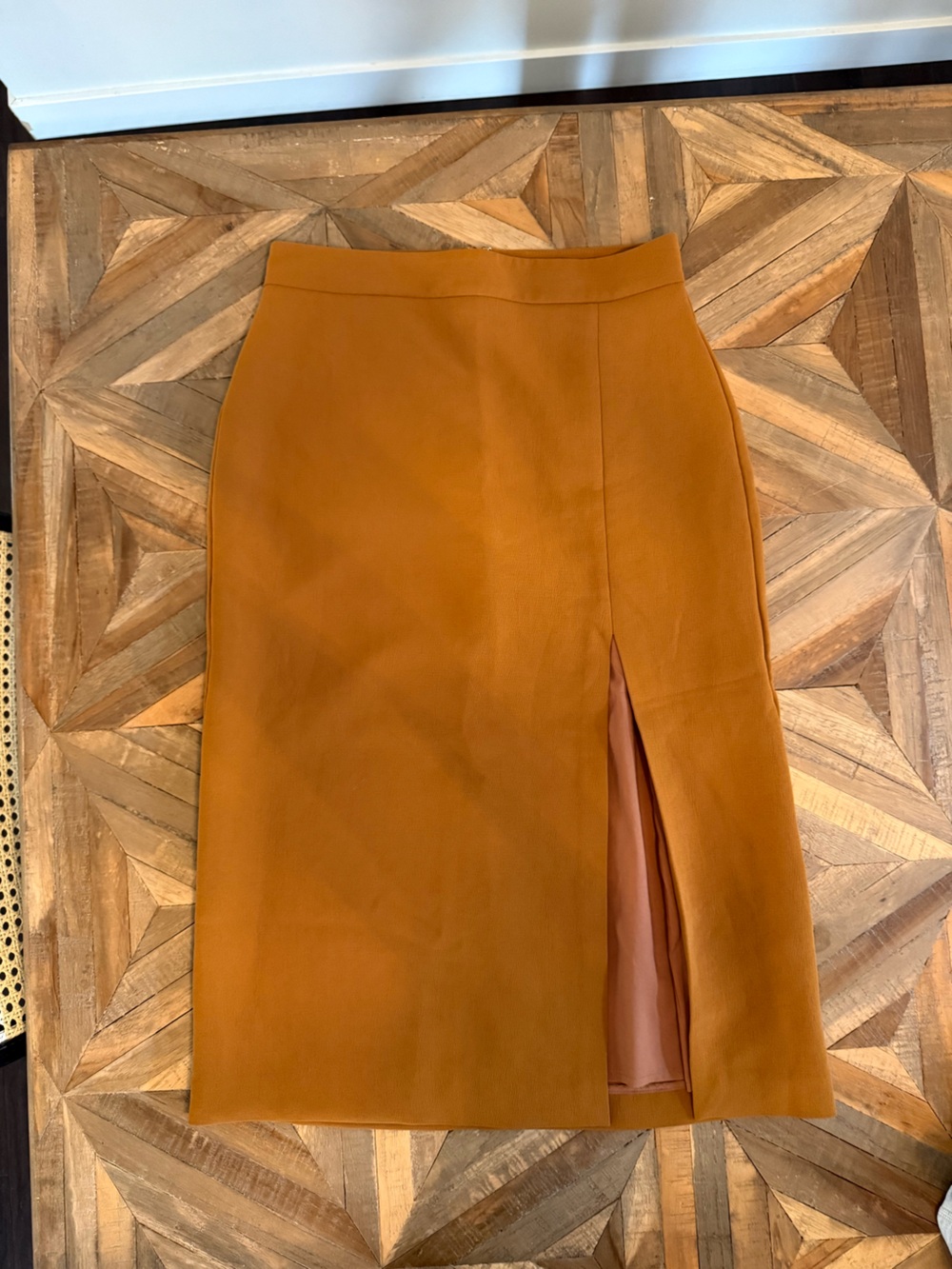 Wilfred Mustard Yellow Pencil Skirt
